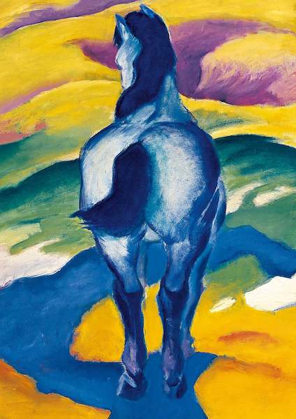 21cm x 29.7cm Blaues Pferd II von Franz Marc