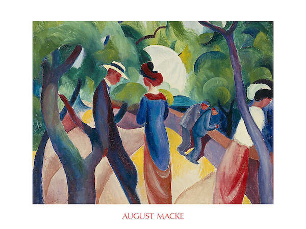 80cm x 60cm Promenade von August Macke