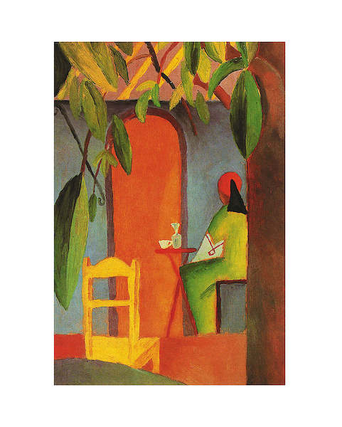 24cm x 30cm Türkisches Cafe II von August Macke