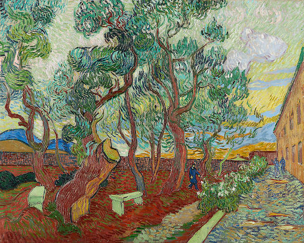 Array Der Garten des Hospitals von Saint Rémy von Vincent Van Gogh