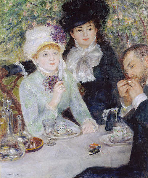 Array Nach dem Mittagessen von Pierre Auguste Renoir