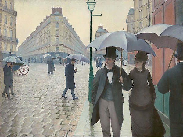 Array Straße in Paris an einem regnerischen Tag von Gustave Caillebotte