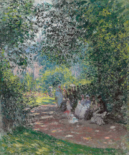 Array Im Park Monceau von Claude Monet