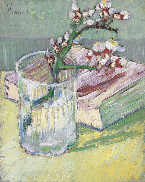 Array Stillleben mit blühendem Mandelzweig von Vincent Van Gogh