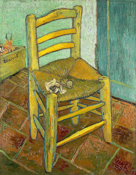 Array van Goghs Stuhl in Arles mit Pfeife von Vincent Van Gogh