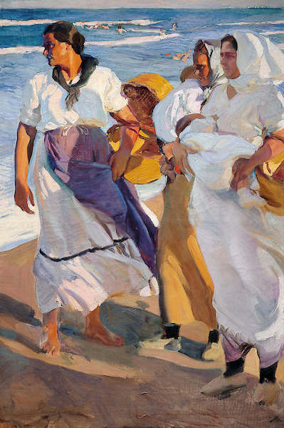 100cm x 150cm Die Fischerfrauen von Valencia von Joaquin Sorolla