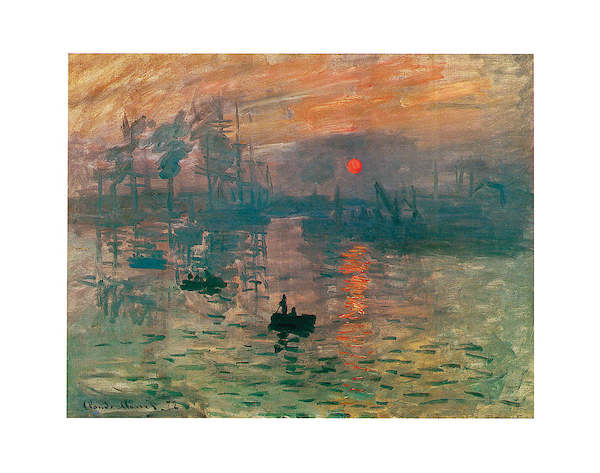 71cm x 56cm Impression, Sonnenaufgang, CM-126 von Claude Monet