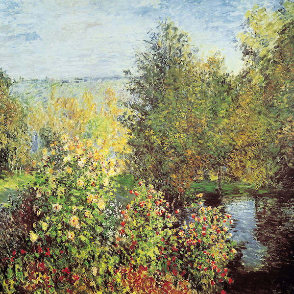 Array Stiller Winkel im Garten         von Claude Monet