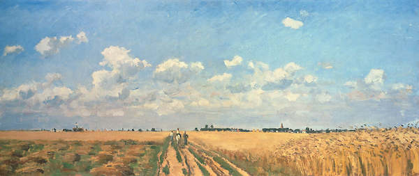 57cm x 24cm Sommer von Camille Pissarro