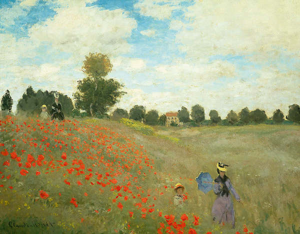 Array Mohnfeld bei Argenteuil          von Claude Monet