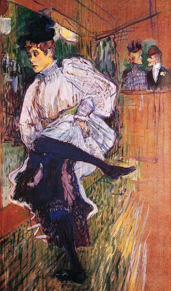 Array Jane Avril tanzend               von Henri de Toulouse-Lautrec