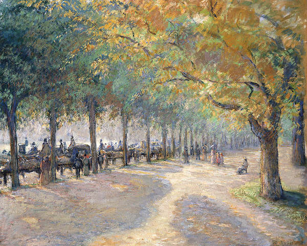 48cm x 38cm Hyde Park, London von Camille Pissarro