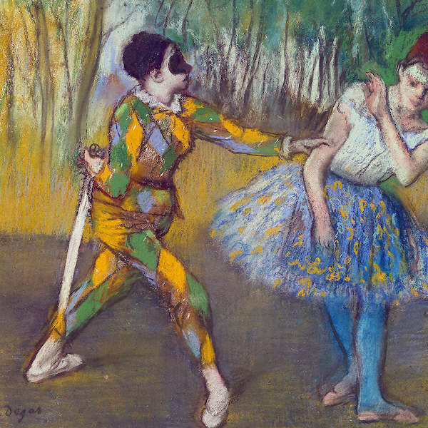 Array Harlekin und Columbine           von Edgar Degas