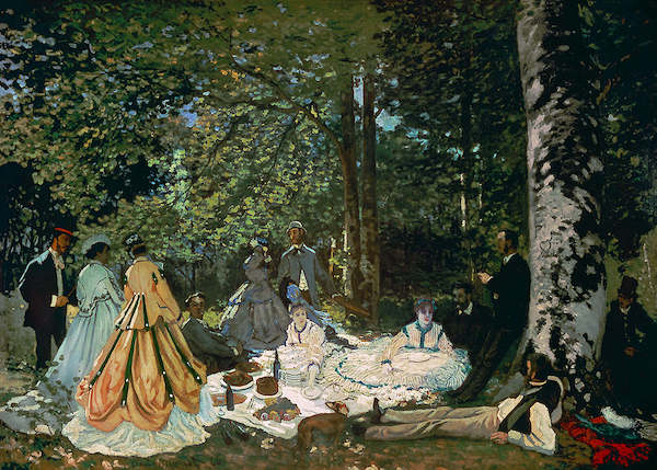 Array Frühstück auf dem Rasen von Claude Monet