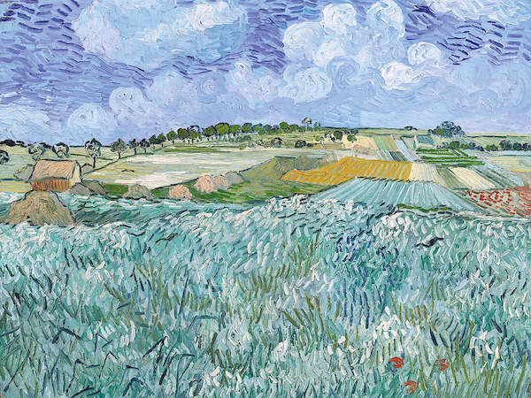 Array Die Ebene bei Auvers von Vincent Van Gogh