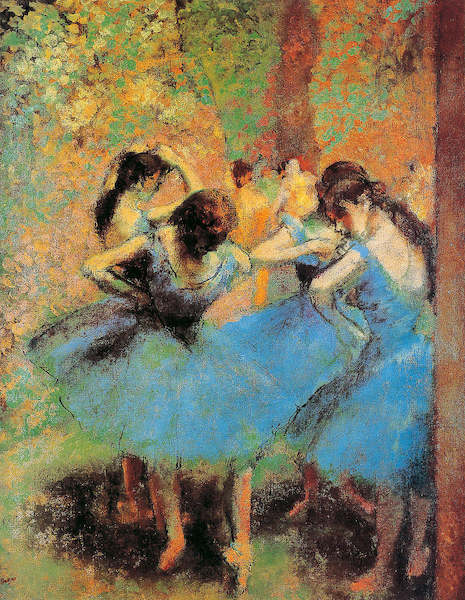 Array Die blauen Tänzerinnen           von Edgar Degas