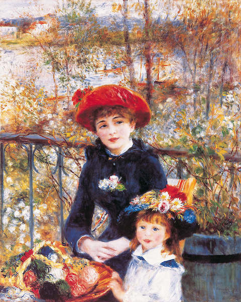 Array Deux soeurs sur la terrasse      von Pierre Auguste Renoir