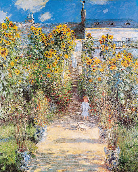 Array Der Garten des Künstlers         von Claude Monet