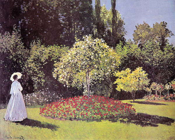 Array Dame im Garten                   von Claude Monet