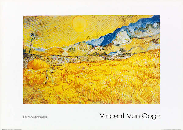 70cm x 50cm Il mietitore                     von Vincent Van Gogh