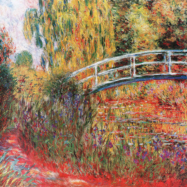 95cm x 95cm Ponte giapponese von Claude Monet