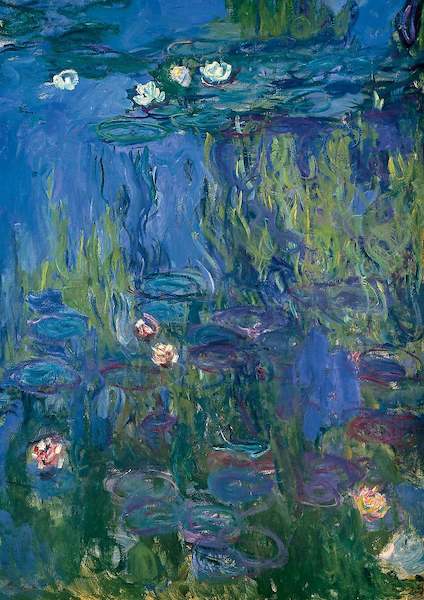 21cm x 29.7cm Nympheas von Claude Monet