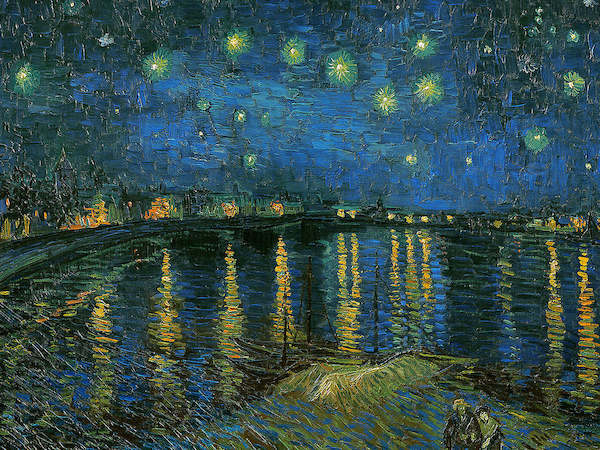 80cm x 60cm Notte stellata                   von Vincent Van Gogh