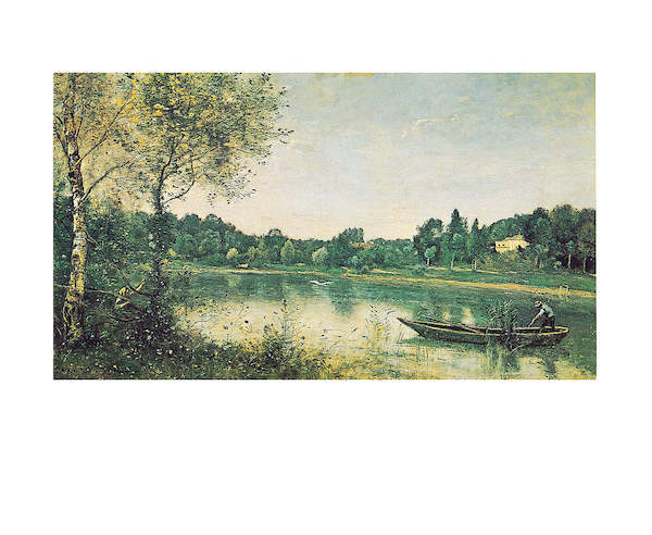 30cm x 24cm L'étang de ville d'Avray         von J.B.C. Corot