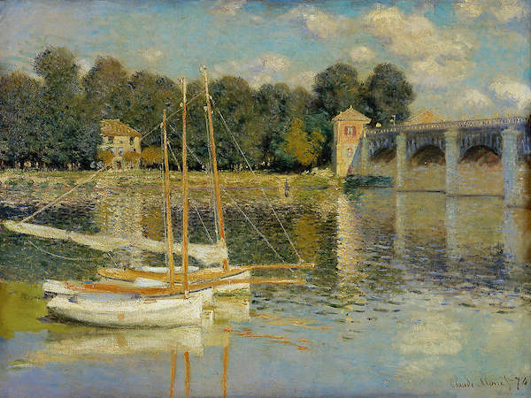 80cm x 60cm Il ponte di Argenteuil           von Claude Monet