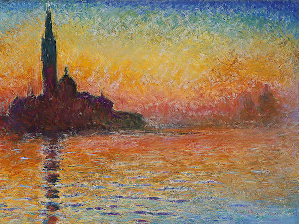 80cm x 60cm Crepuscolo                       von Claude Monet