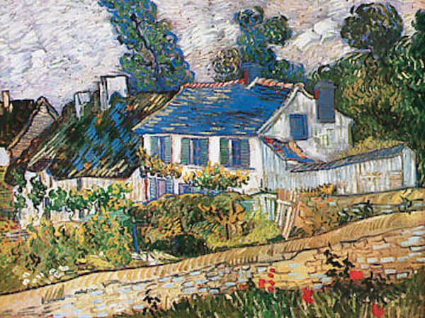 80cm x 60cm Case ad Auvers von Vincent Van Gogh