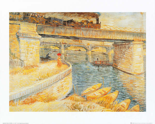 50cm x 40cm Il ponte di Asnieres von Vincent Van Gogh