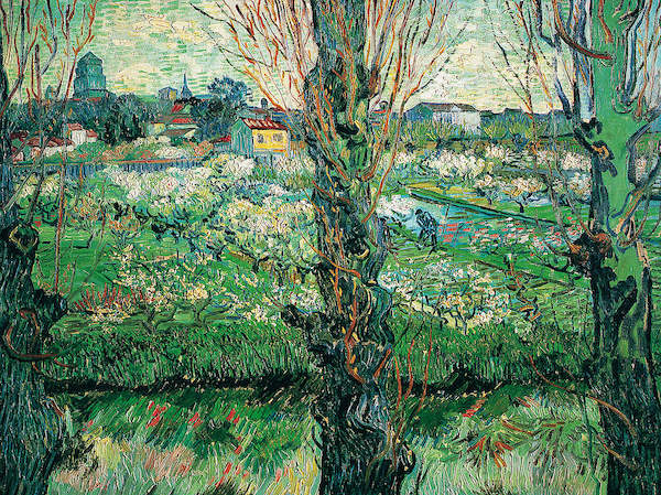 80cm x 60cm Blick auf Arles von Vincent Van Gogh