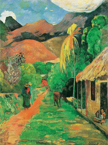 50cm x 70cm Chemin a papeete von Paul Gauguin