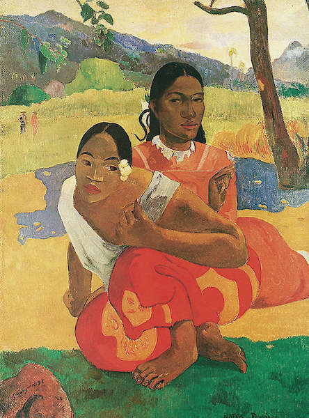 50cm x 70cm Deux Tahitiennes von Paul Gauguin