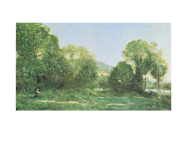 30cm x 24cm Etang à ville d'Avray von J.B.C. Corot