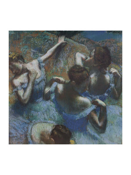 60cm x 80cm Blue Dancers von Edgar Degas