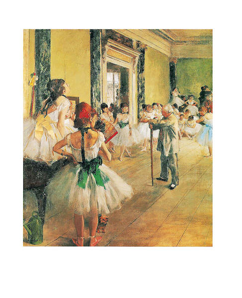 24cm x 30cm La classe de danse von Edgar Degas