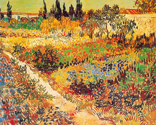 30cm x 24cm Giardino in fioritura von Vincent Van Gogh