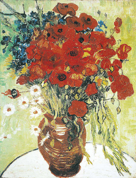 60cm x 80cm Vase avec marguerite von Vincent Van Gogh