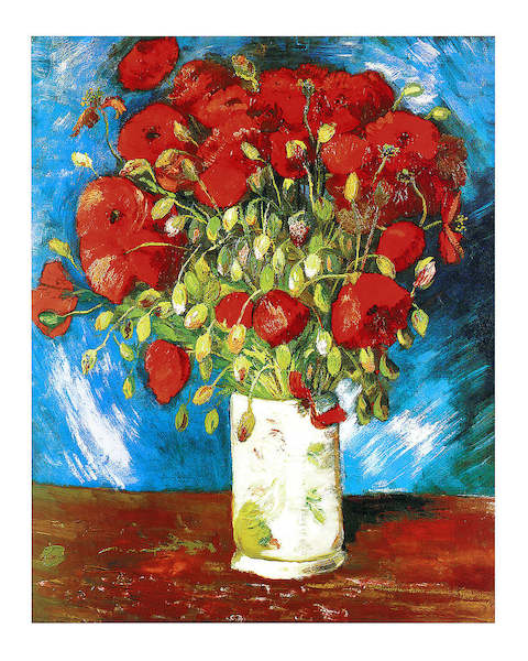 40cm x 50cm Poppies von Vincent Van Gogh