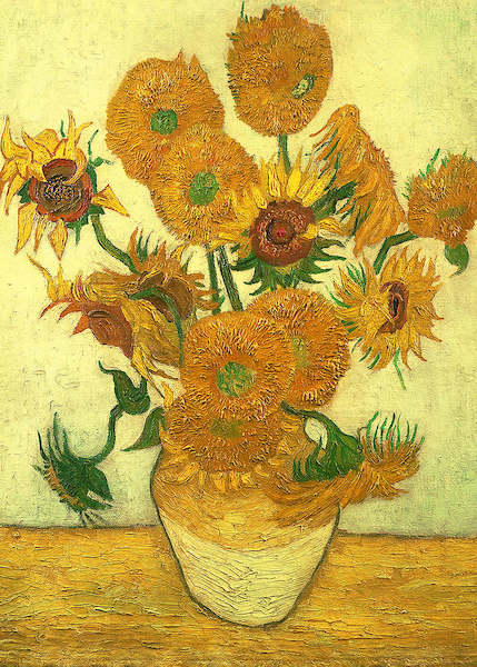 50cm x 70cm Sunflowers von Vincent Van Gogh