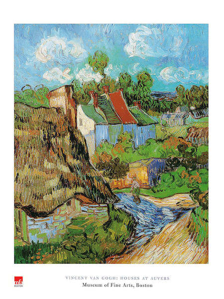 60cm x 80cm Houses at Auvers von Vincent Van Gogh