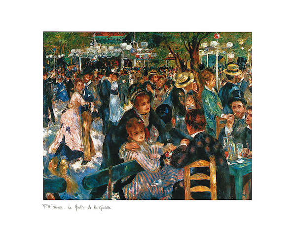 70cm x 50cm Le Moulin de la Galette von Pierre Auguste Renoir