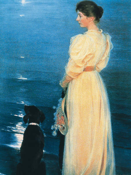 60cm x 80cm Summer evening at Skagen von KROYER