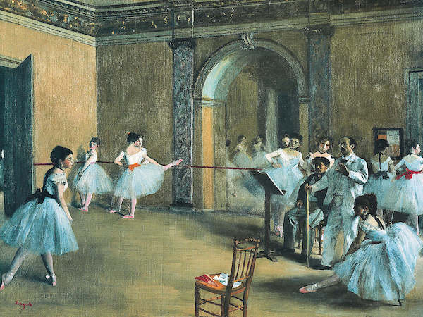 80cm x 60cm The Dance Foyer at the Opera von Edgar Degas