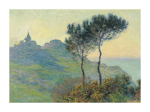 80cm x 60cm The Church at Varengeville von Claude Monet