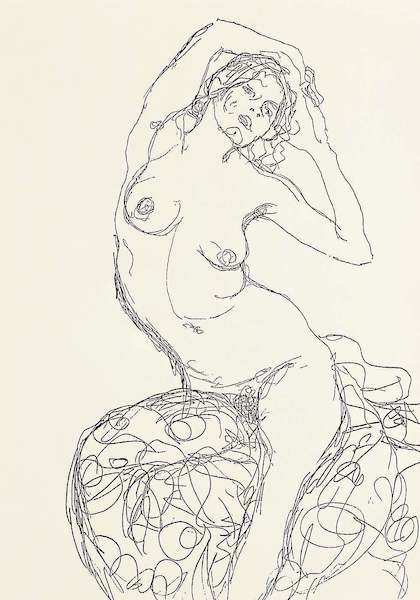Array Weiblicher Akt                   von Gustav Klimt
