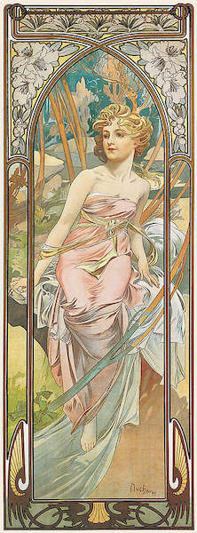 Array Das Erwachen des Morgens         von Marie Alphonse Mucha