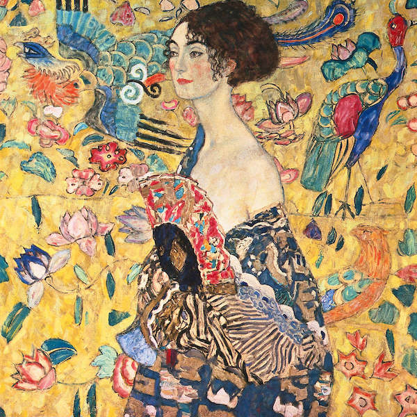 Array Dame mit Fächer                  von Gustav Klimt